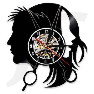 Artist Clock Unisex Hair Stylist Hairdresser Shop 24x26cm J36UNX