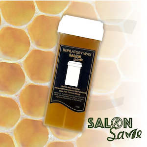 SALON Save Depilatory Wax Cartridge Roller Less Pain Allergy Honey 100g J41PYH