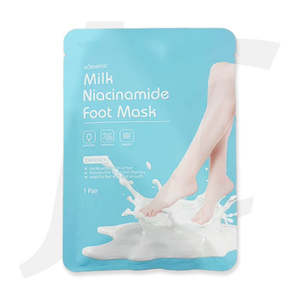 Foot Spa Barrel: KORMESIC Milk Niacinamide Foot Mask Remove Dead Skin 1 Pair J51FSP