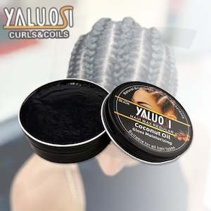 YALUOSI Hair Wax Regular Coconut Oil Gloss Moisturizing Braiding Gel Dark 150ml J13BMS*