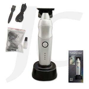 FULL METAL Hair Trimmer With Charger Base Silver J31WCR