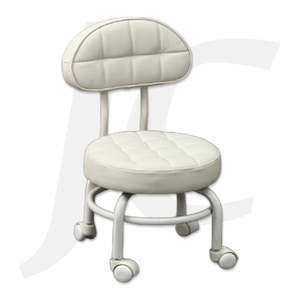 Short Stool With Back White DS-929 J34BWO