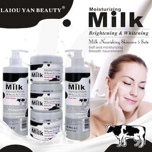 Professional Facial Series Powder: LAIOU YAN Beauty Moisturizing Milk Nourishing Skincare 5 Sets J63MNS