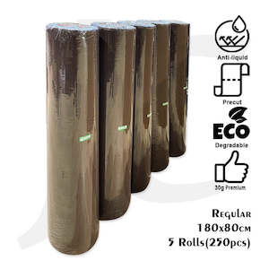 Disposable Bed Sheet Roll 180x80cm Coffee Brown Regular CB 5 Rolls 250pcs J52BBW