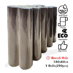 Disposable Bed Sheet Roll 180x80cm Coffee Brown Breath Hole CB+ 10 Rolls 500pcs J52BJX