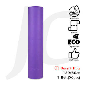 Disposable Bed Sheet Roll 180x80cm Purple Breath Hole P+ 1 Roll 50pcs J52PBL