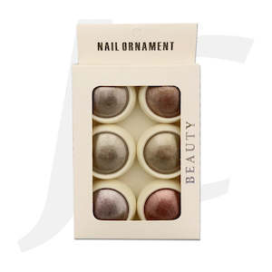 Sequin Glitter Powder: Nail Glitter Titanium Effect Powder 6 in one J85TE6