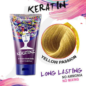 Keratonz: KERATONZ Semi-Permanent Hair Color Yellow Passion 180ml J11KYP*