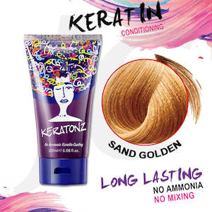 KERATONZ Semi-Permanent Hair Color Sand Golden 180ml J11KSG*