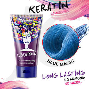 KERATONZ Semi-Permanent Hair Color Blue Magic 180ml J11KBM*