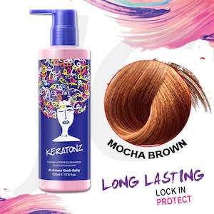 Keratonz: KERATONZ Lock In Shampoo Mocha Brown 500ml J11SMB*