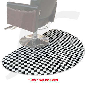 Salon Barber Chair Floor Mat Anti-fatigue 91x152cm(Width) 1.27cm(Thickness) Blac&hellip;