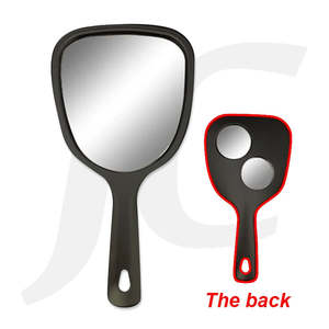 Hand Mirror With 2X At Back TV Black J24TBK