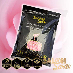 SALON Save Depilatory Wax Bean Rose 500g J41AAV