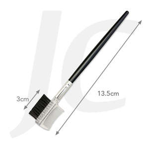 Makeup Bush Puff Accessories: Single Eyebrow Brush Black Handle JMS-01 1PC J61JMS