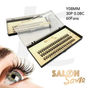 SALON Save Professional Fan Eyelash Extension Y08MM 30P 0.08C 60 Fans J71JBM