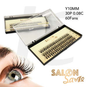 SALON Save Professional Fan Eyelash Extension Y10MM 30P 0.08C 60 Fans J71EMY