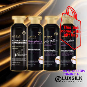 Luxsilk Nanoplasty No Yellow Set With Gift Bag 1234 200mlx4 J16NYW**