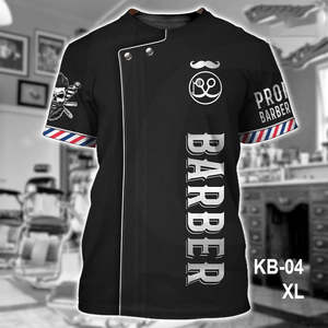 Towel Cape Apron Uniform: Barber Uniform T-Shirt KB-04 XL J26TST