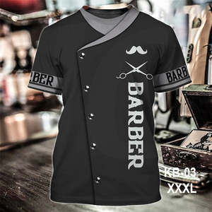 Towel Cape Apron Uniform: Barber Uniform T-Shirt KB-03 XXXL J26ENT
