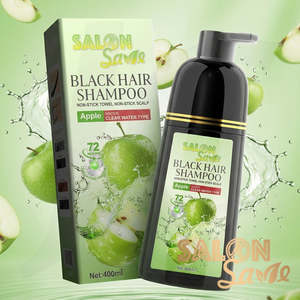 Shampoo Conditioner Treatment: SALON Save Black Hair Shampoo Apple Dye Clear Water Type 400ml J14SSA**