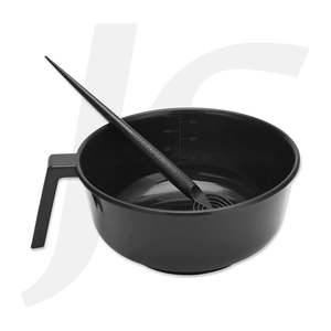 Tint Perm Accessories: Tint Bowl With Mixer Plastic Black AC819 AC2126 J22ABP