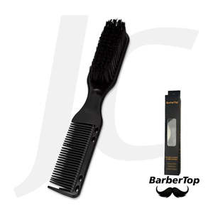 Sprayer Mirror Neck Strip Brush: BarberTop Double-Sided Comb Brush Black J24BWD