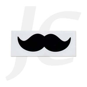 Book Poster Flag: Barber Sticker Moustache Black J36BMB