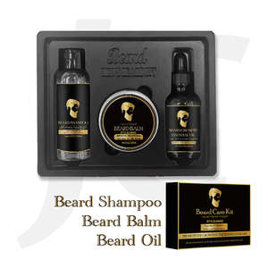 STYLEJIANG Beard Care Kit Beard Shampoo Balm Oil 100+60+60ml J13BDS