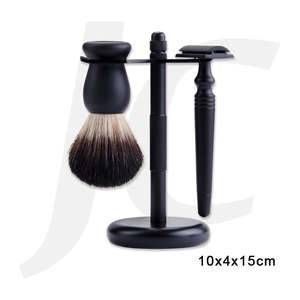 Sprayer Mirror Neck Strip Brush: Premium Shaving Set Titanium Black  10x4x15cm J25TBK
