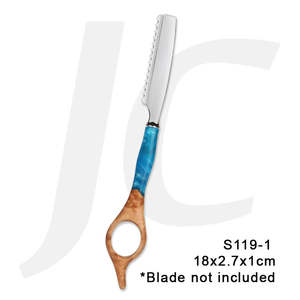 Scissors Razor Blade: Styling Razor Carrier Sea & Wood S119-1 18x2.7x1cm J25WCA