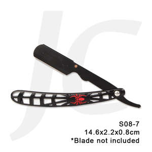 Barber Razor Carrier S08-7 Spider Black Red 14.6x2.2x0.8cm J25BRD
