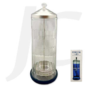 Disinfecting Jar With Acrylic Handle and Blue Rubber Base J35BHC