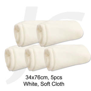 Salon Towel Soft Cloth 34x76cm White 5PCS Per Bundle J26SCS5