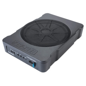 10": Kicker 10″ Hideaway powered subwoofer, 180-watt amp 51HS10