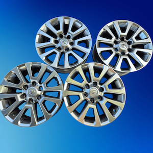 18x7.5" 6x139.7 Toyota Hilux Alloy Rims , Set of Four, Silver - Secondhand, Rim &hellip;