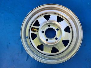 13x4.5 Galvanised Rim 5/108, Rim JCM Direct Tyres