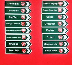 Magnet: Road Sign Magnet - Camping, Magnet JCM Direct Tyres