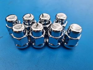 7/16 19mm Hex Chrome Wheel Nuts for Caravan, Accessory JCM Direct Tyres