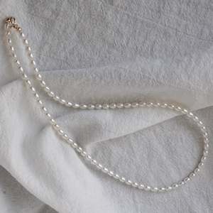 Necklaces: 4mm Pearl Necklace #115