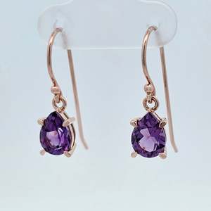 Earrings: Amethyst Armour