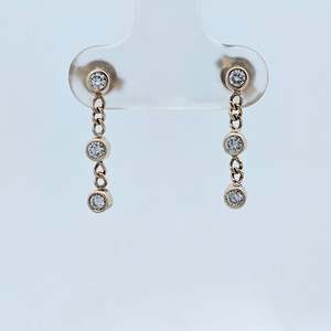 Earrings: Cascading Diamonds