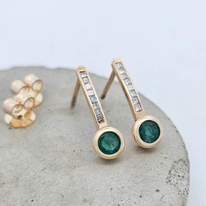 Earrings: Emerald Echo