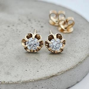 Earrings: Diamond Bloom