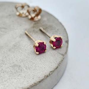 Earrings: Rosefire Studs