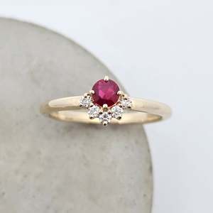 Coloured Gemstone Rings: Ruby Whisper