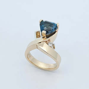 Coloured Gemstone Rings: Summer Seas