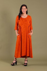 Dress: Version Dress Tiger Orange