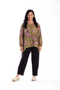 Pleat Back Top Pink Magnolia