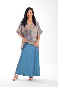 Bias Skirt Deep Turquoise
